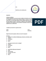 3a3232 - Encuesta Proyecto de Nutrición en Adolescente - Mat. Salud y Adolescencia 4º Año