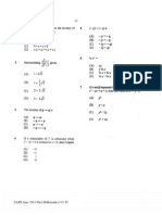 CAPE Pure Math U1 P1 June 2014