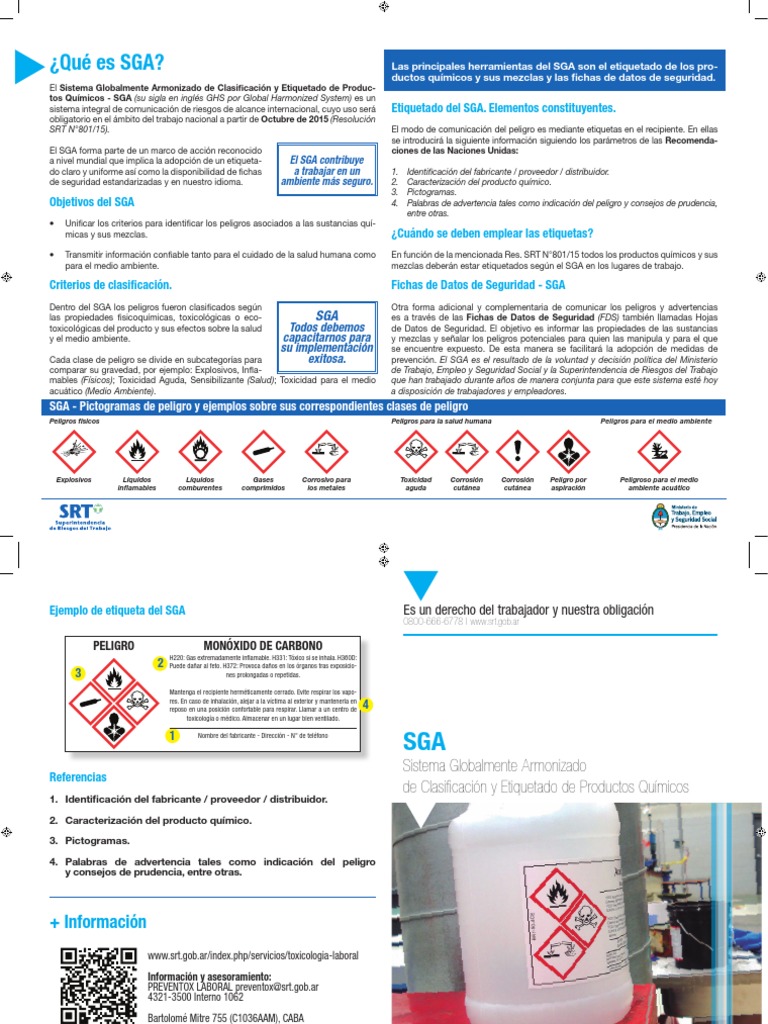 Ejemplos de Etiquetas SGA y Pictogramas | PDF | Toxicidad | Corrosión