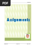 HTML5 Assignment