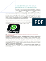 Whatsapp Pode Ser Processado Por Que o Usuário Pressiona Fornecer Informações