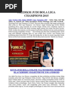 Download Prediksi Judi Bola Liga Champions 2015 by DewaTigakosongtigaBet SN267609463 doc pdf