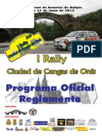 Revista I Rally Ciudad de Cangas de Onís