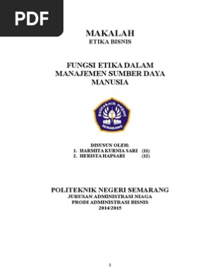 Makalah Etika Bisnis 1