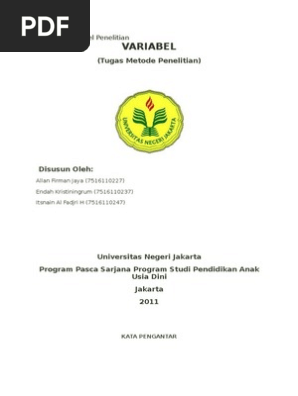 Contoh Makalah Variabel Penelitian