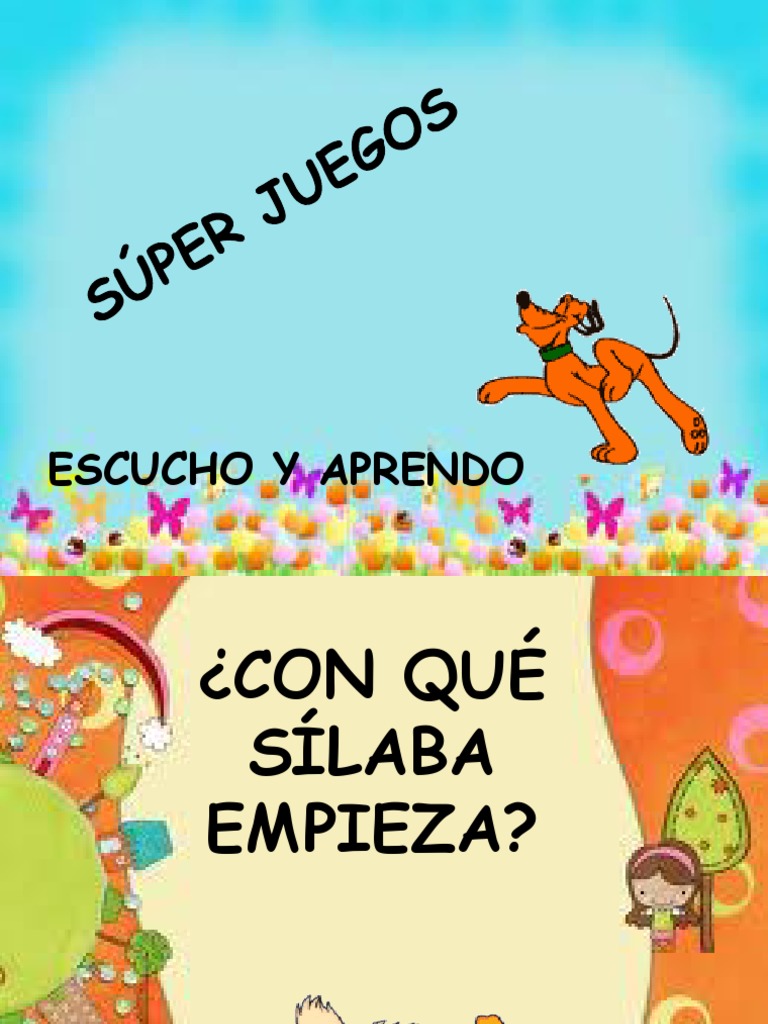 Juegos de Conciencia Fonológica | PDF