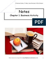 Chapter 1 The Purpose of Business Activity