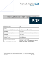 Surgical Site Marking Protocols and Policy