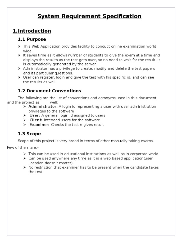 Online Exam System Requirements Overview | PDF | Microsoft Windows ...