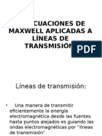 Ecuaciones de Maxwell en líneas de transmisión