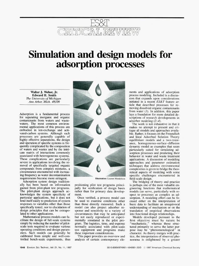 Adsorption Process Modeling Techniques | PDF | Adsorption | Diffusion