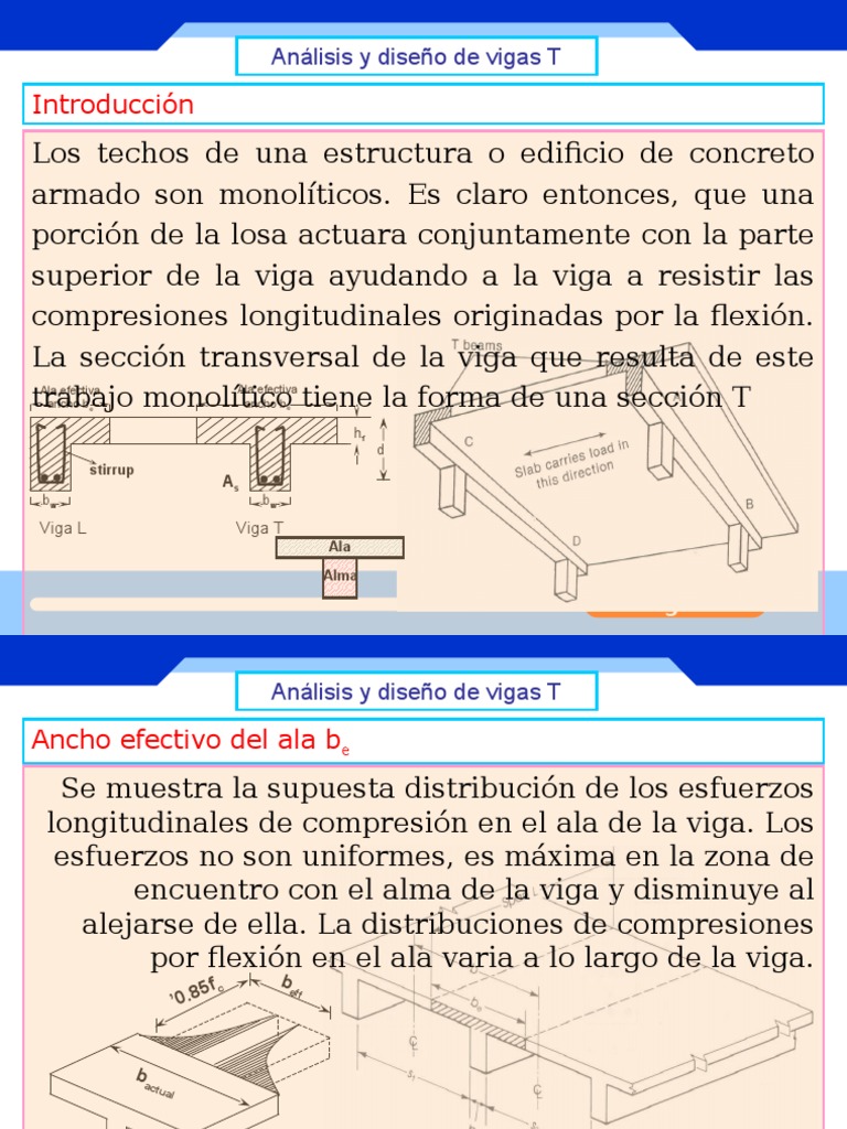 DISEÑO DE VIGAS T | Carpintería | Doblar