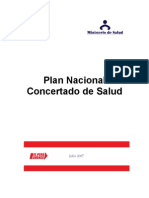 Plan Nacional Concertado de Salud 2007