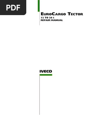Eurocargo Tector 12 26t Repair Manual Turbocharger Fuel Injection