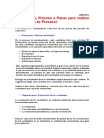 Anexo H Pasos Del Proceso de Selección