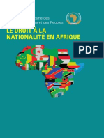Le Droit à la la nationalité en Afrique