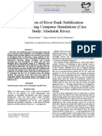 Comparison of River Bank Stabilization Methods Using Computer Simulations (Case Study: Mashalak River)