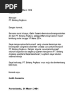 Surat Pengunduran Diri