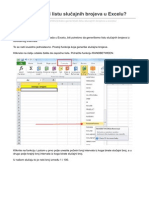 Kako Generistati Listu Sluajnih Brojeva U Excelu PDF