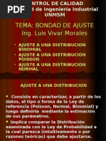 Ajuste distribuciones probabilidad datos control calidad