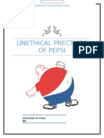 Unethical Prectices of Pepsi