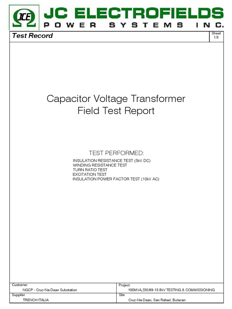 NGCP-CND CVT Field Test Report | PDF
