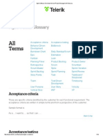 Agile Software Development and Project Management Glossary