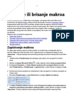 Kreiranje Ili Brisanje Makroa PDF