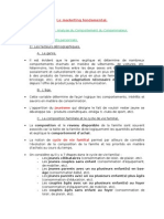 Cour Amphi Marketing Fondamentale - Chapitre 1 - Analyse Du Comportement Du Consommateur