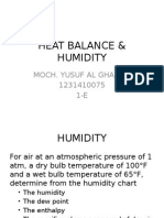 Heat Balance & Humidity: Moch. Yusuf Al Ghazali 1231410075 1-E