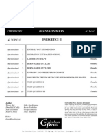 A2 Chemistry Questions On Energetics