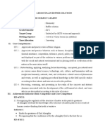 Lesson Plan Buffer Solution