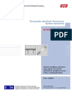 DSI DYWIDAG ETA 13 0815 System Sprezania Splotami Przy Uzyciu Od 3 Do 55 PL