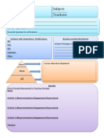 Lesson Planning Template Udl