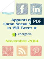 Appunti Del Corso Di Social Media in 150 Tweet