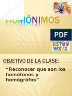 Clase Homofonos.....