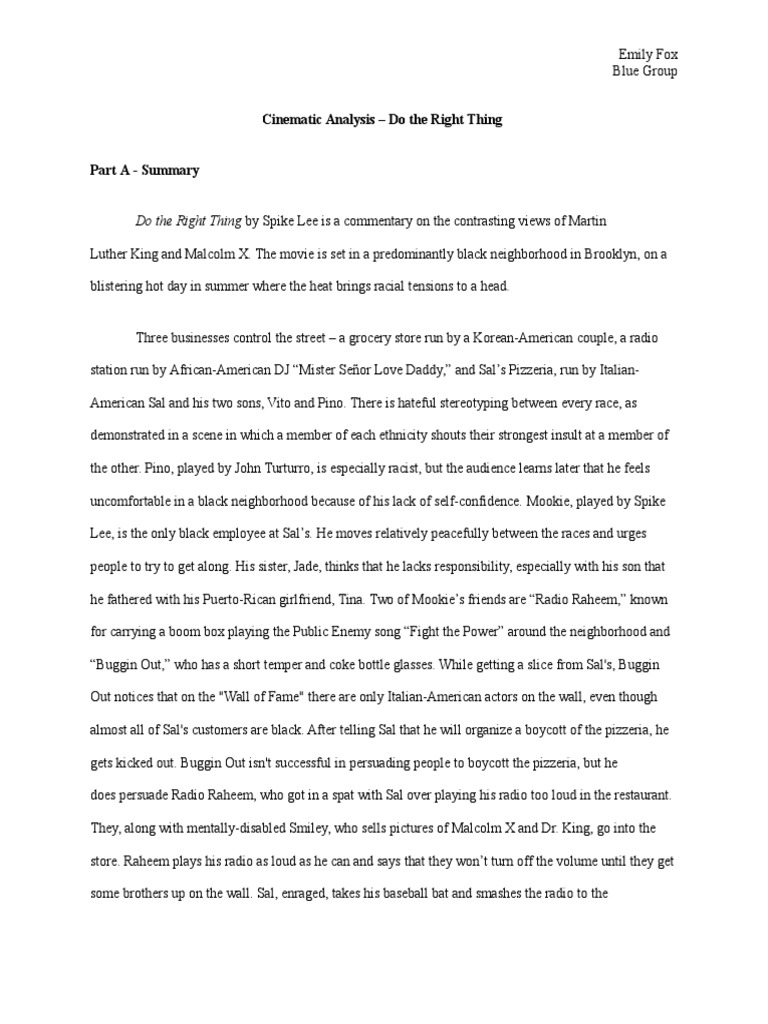 Doing the right thing examples image