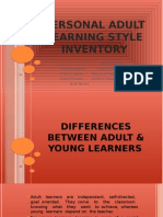 Personal Adult Learning Style Inventory Presentation