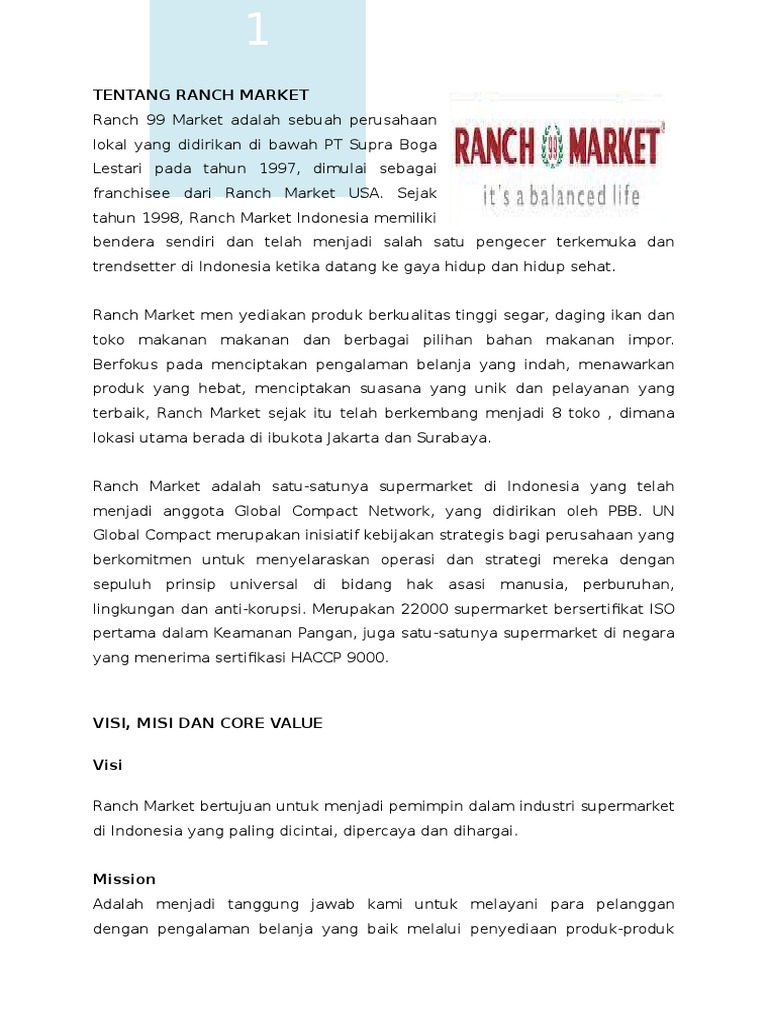 Ranch Market | PDF
