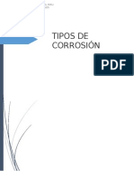 Tipos de Corrosión