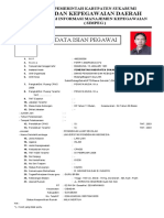 Badan Kepegawaian Daerah: Data Isian Pegawai