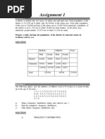 Statistics and Probability - Solved Assignments - Semester Fall 2007