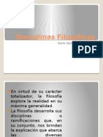 Disciplinas Filosóficas