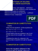 Algebraic Methods of Solving Simultaneous Linear Equations 2
