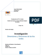 TICs Verdes: Dimensiones y Direcciones