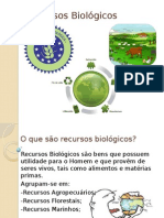 Recursos Biológicos: Alimentos e Matérias-Primas da Natureza