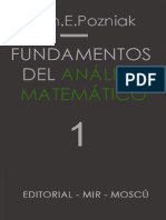 Fundamentos de Analisis Matematico Tomo i