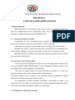 Disciplina - Comunicações Operacionais PDF