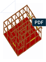 Estructura de madera de casa prefabricada