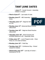 important june dates